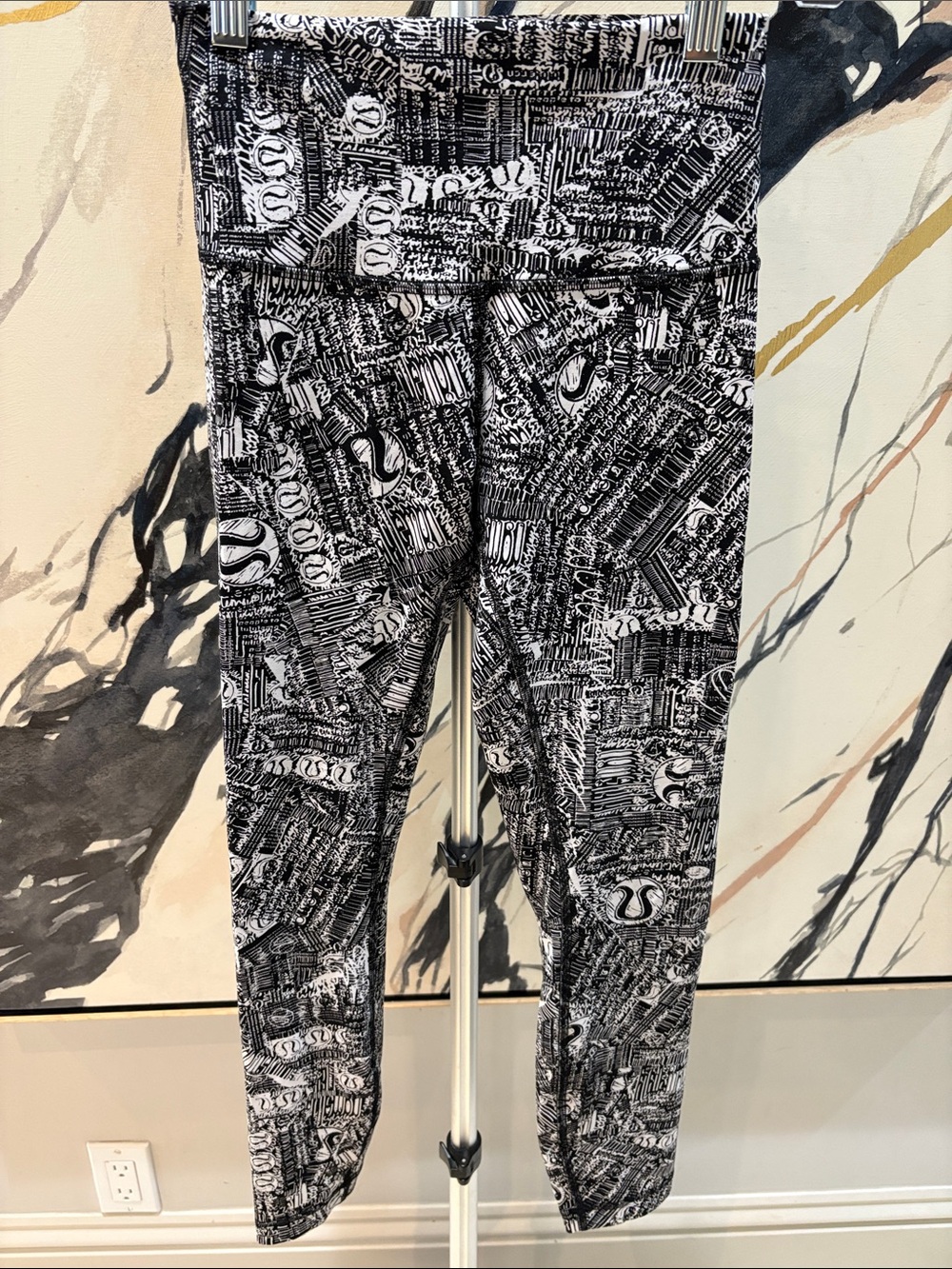 lululemon athletica Black & White Graphic Leggings